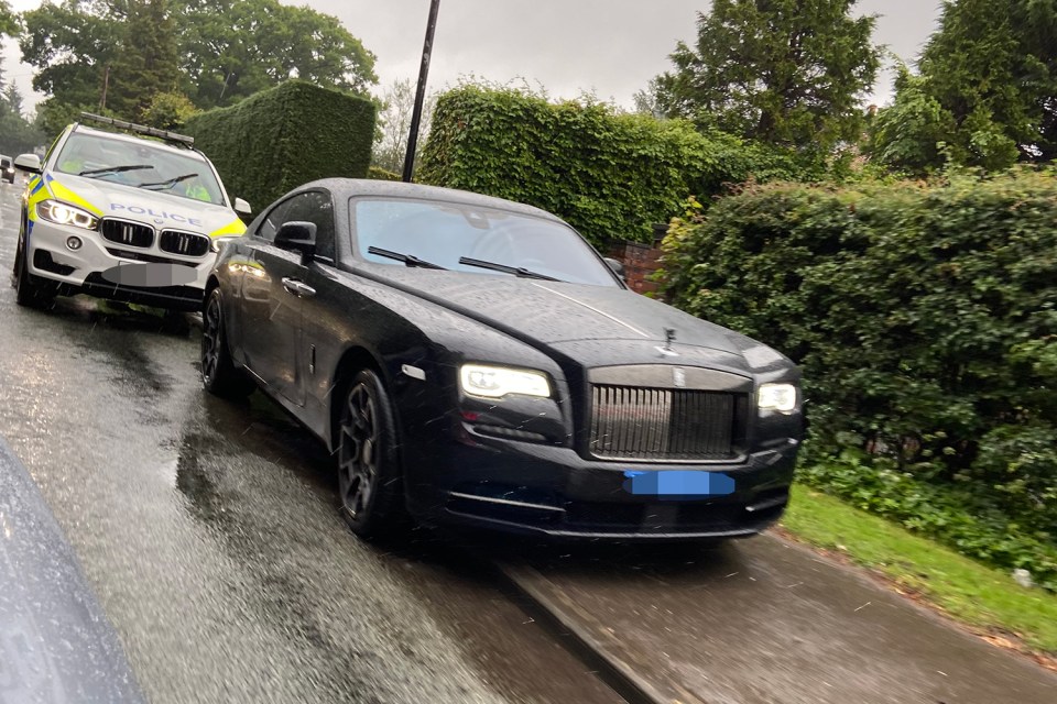 Pogba's Rolls-Royce was seized by cops after he was pulled over for driving with a French number plate