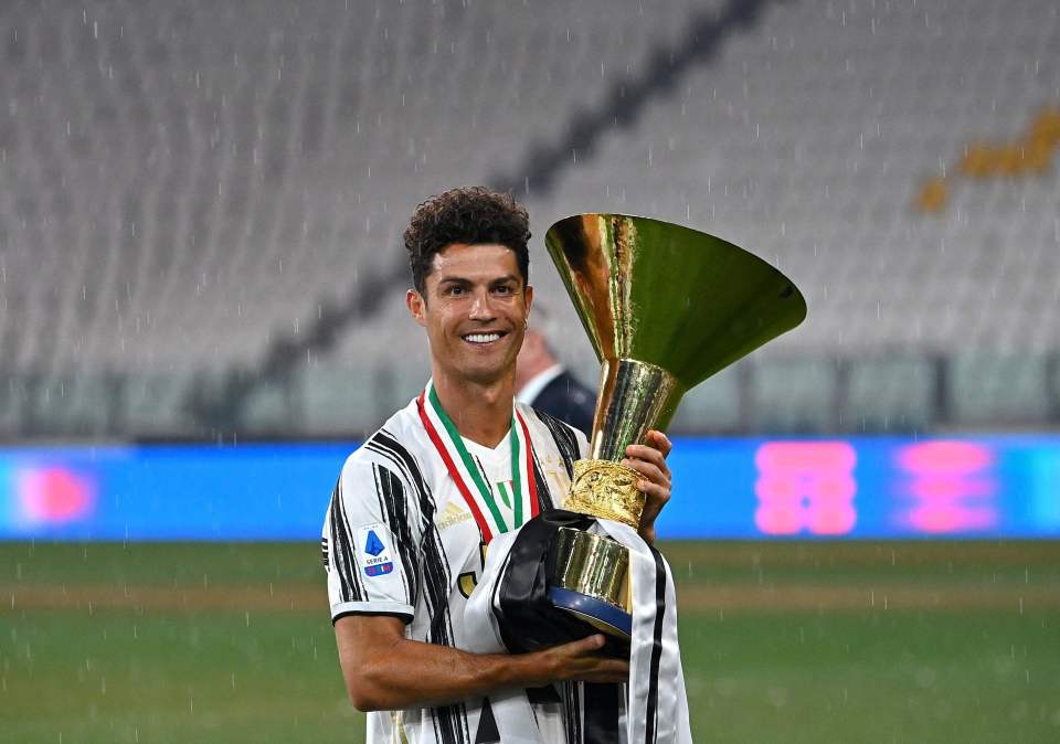 CR7 has won two Serie A titles with Juventus