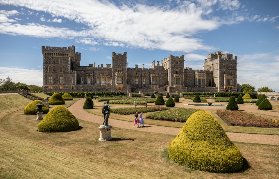 The 12-week-old pedigree pooch was whisked to Windsor Castle by a Royal Household worker