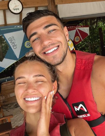 The influencer with boyfriend Tommy Fury