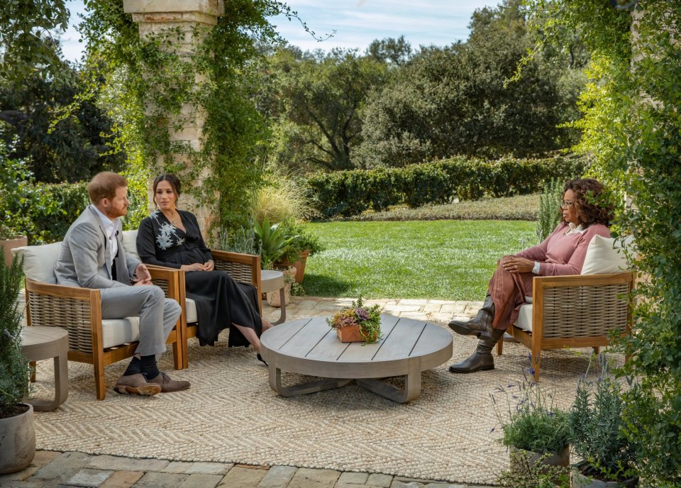 Meghan and Harry's chat with Oprah will be aired on CBS in the US at 8pm EST