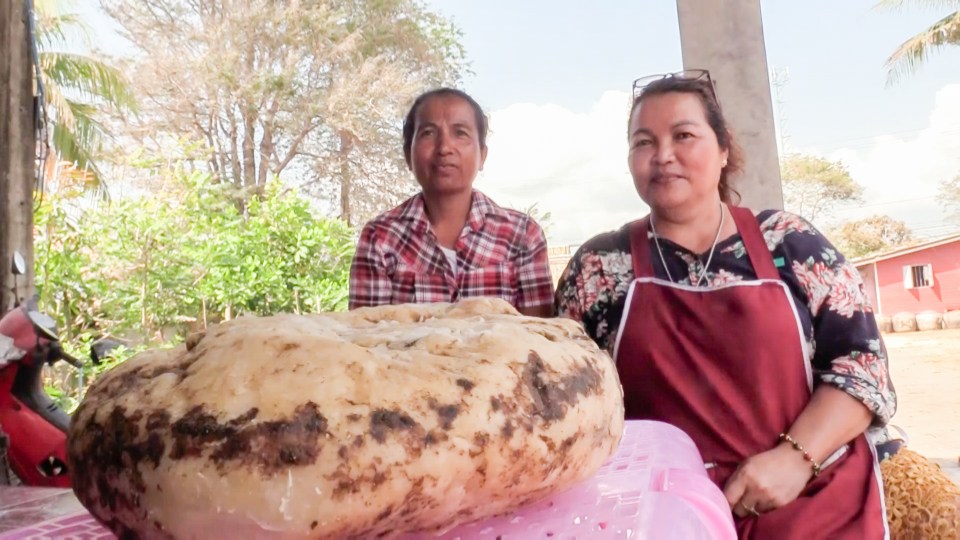 Siriporn Niamrin, 49, found the lump while walking on a Thai beach