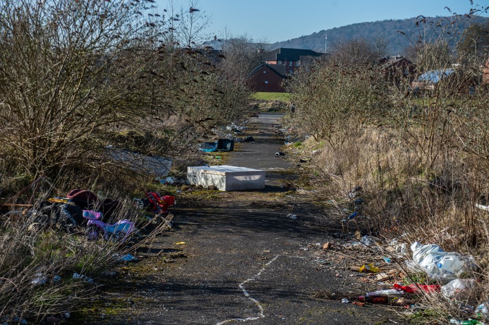 Blackburn and Darwen Council had only cleared out part of the rubbish last week but mountains have already been dumped again