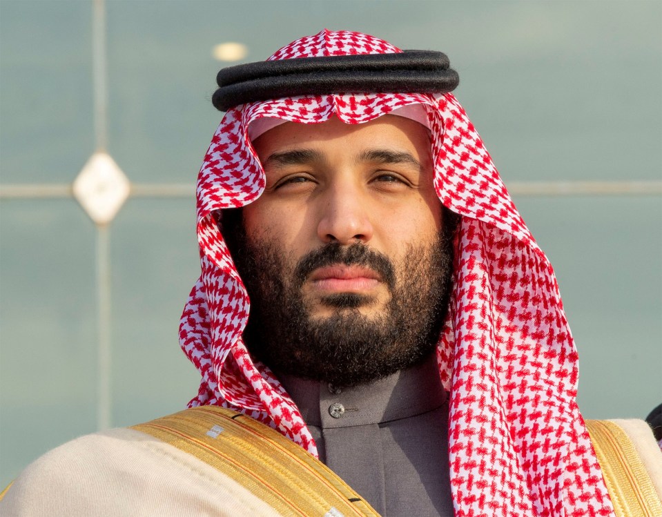 The diamond earrings were a gift from Crown Prince Mohammed bin Salman