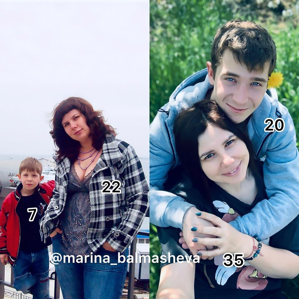 Marina married her stepson, who she met when he was seven, who fathered her child