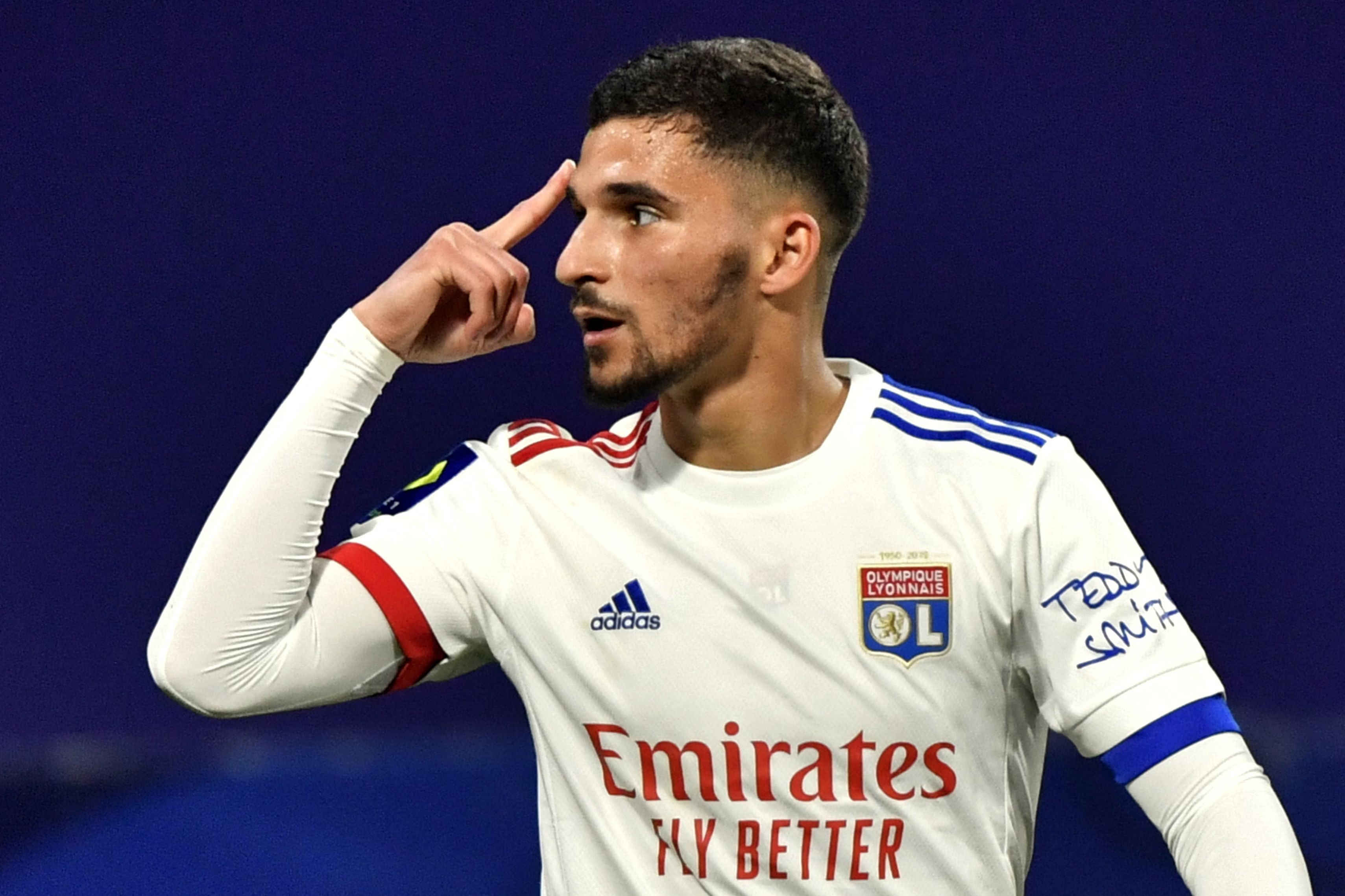 Lyon playmaker Houssem Aouar was chased by the Gunners last summer