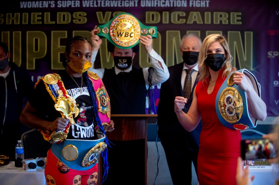 All the light-middleweight world titles will be on the line as the American faces Marie-Eve Dicaire on Friday