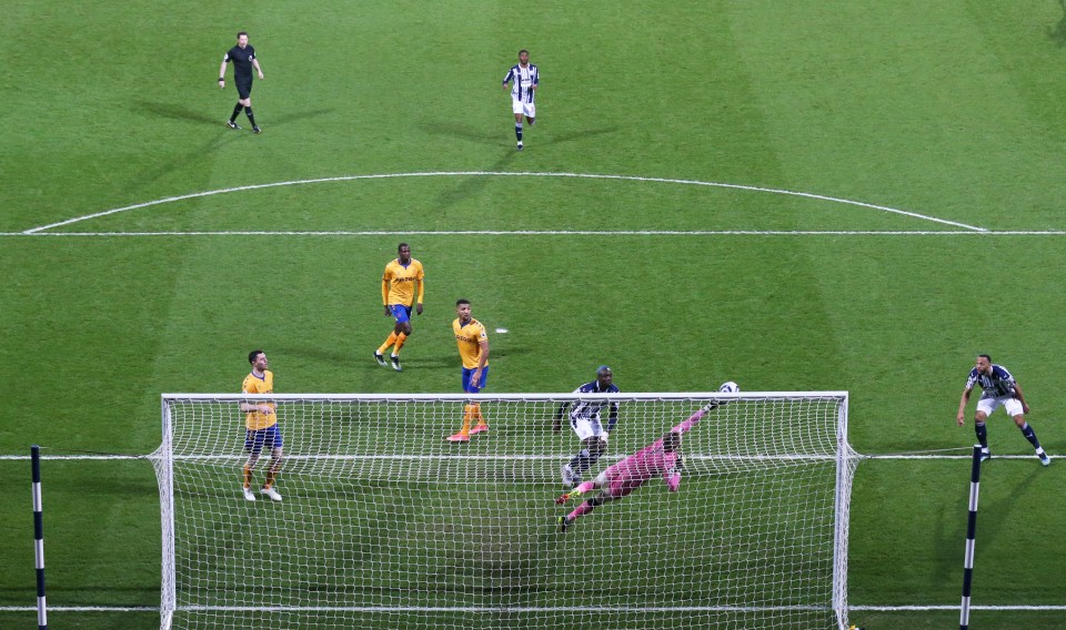 Jordan Pickford denies the Baggies a first-half opener