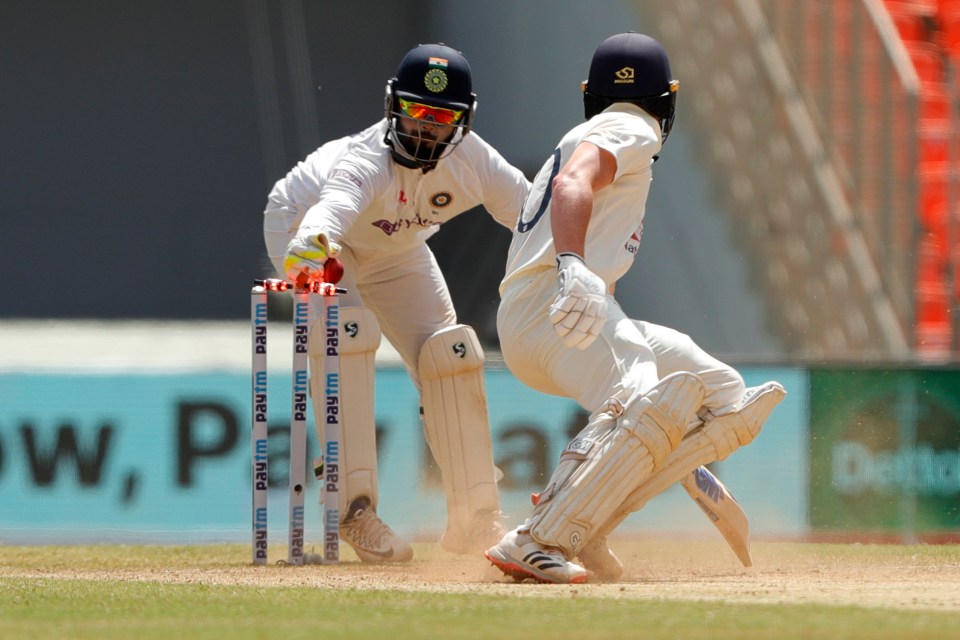 England's batsmen were tormented by India's spinners again in Ahmedabad