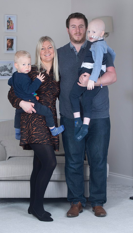 Lucy, with Gary, Ollie and younger brother Jake, told The Sun on Sunday: 'When the doctors said we had to prepare ourselves for losing our little boy, it was horrific'