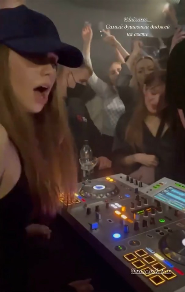 She celebrated her birthday by DJ-ing at a Moscow club