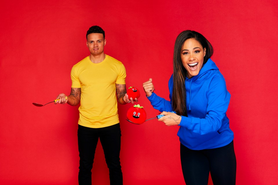 The One Show's Alex Scott and Jermaine Jenas go head-to-head as they compete in Red Nose And Spoon Race