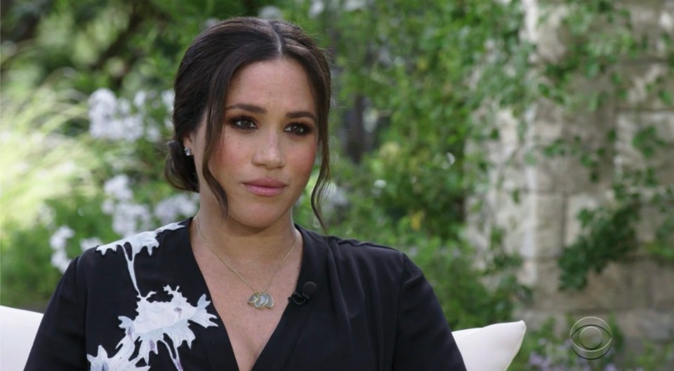 Meghan praised the monarch during her explosive interview with Oprah Winfrey