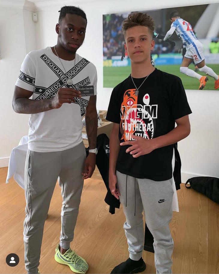 Hours before Aaron Wan Bissaka signed for Man Utd, Fedor Sneaks kitted him out with designer clothes and trainers