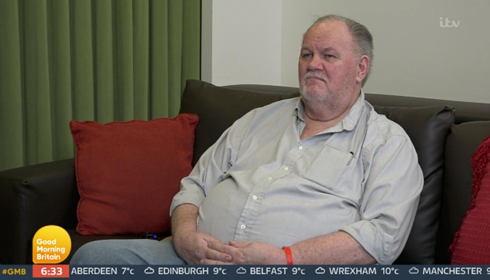 Thomas Markle is seen watching the bombshell interview with Oprah Winfrey