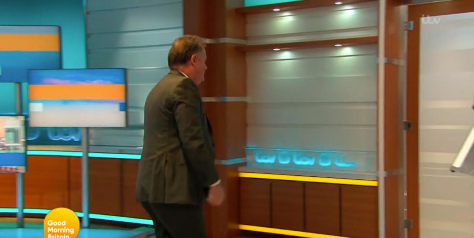 Piers stormed off during the heated debate