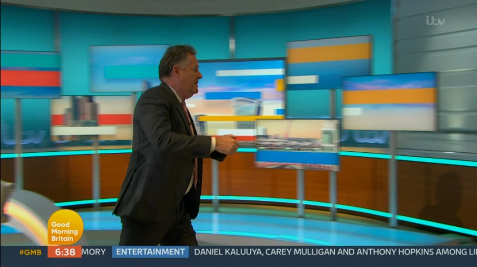 Piers stormed off the GMB set