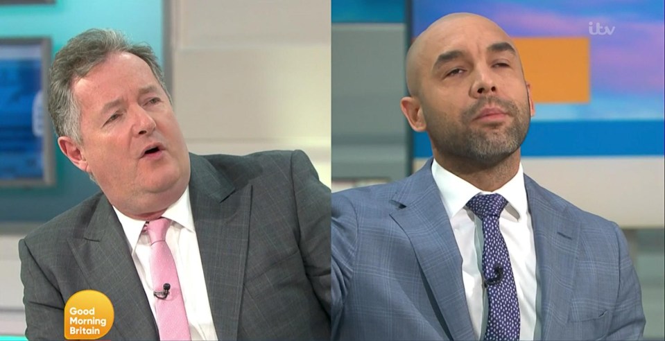 Piers clashed with Alex Beresford