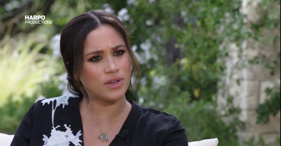 Meghan spoke about struggling with her mental health