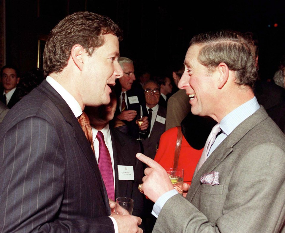 Piers shares a converation with Prince Charles in the early 2000s