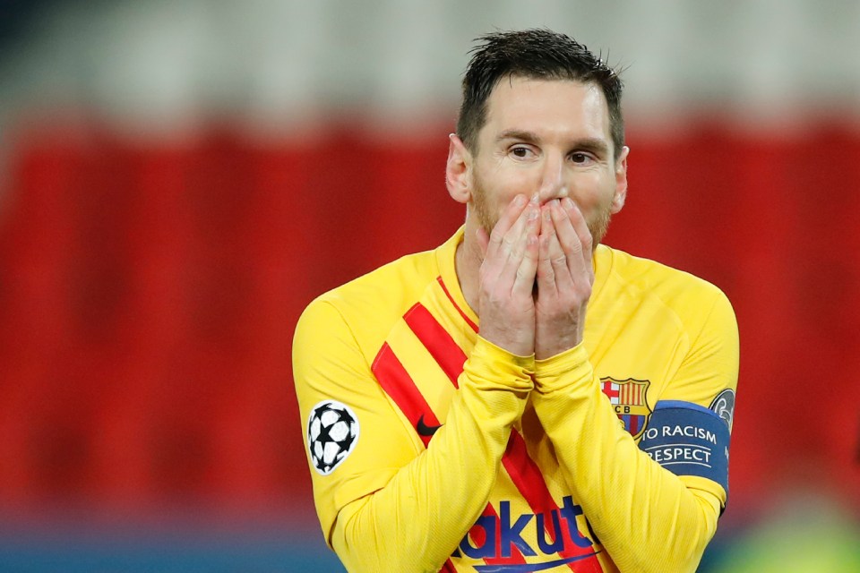 Messi could barely believe he missed the chance to reduce the deficit further