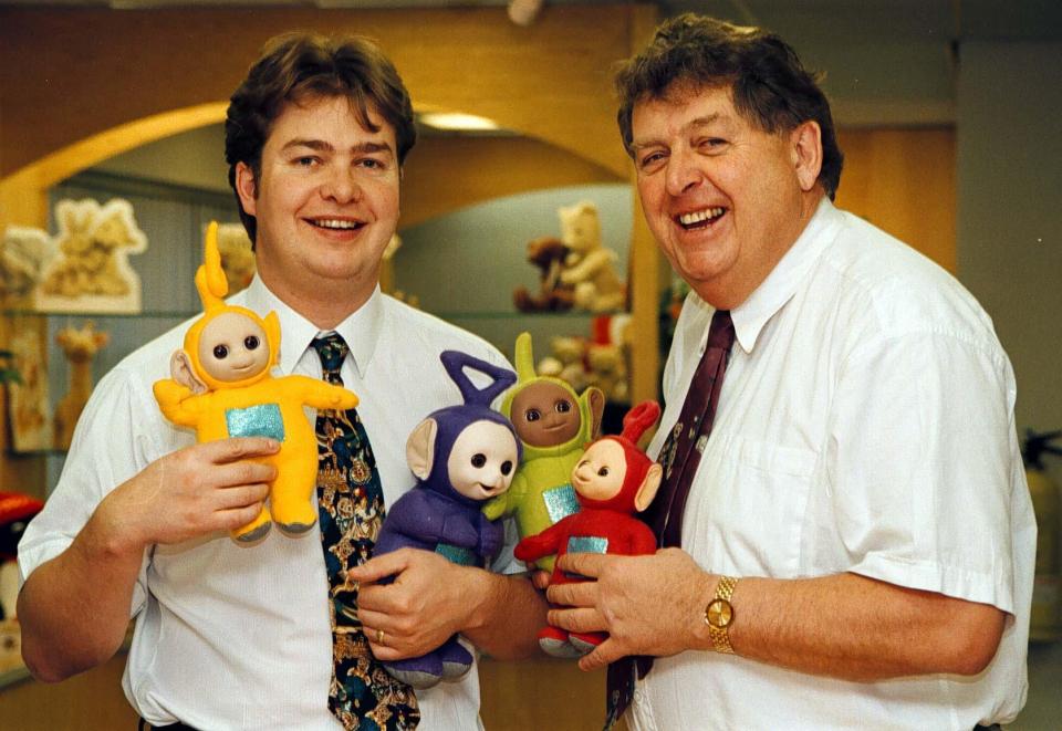 Hales (right) made his fortunes in the toy business thanks to his company Golden Bear