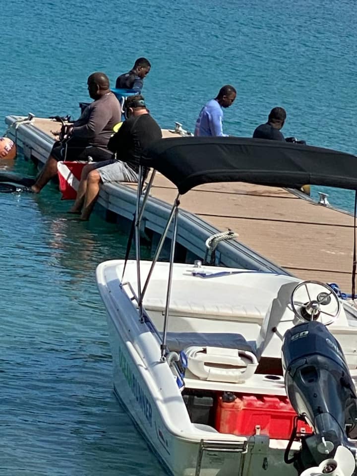 On March 10, divers from various local and federal law enforcement agencies, and other citizens, formed a dive search party to try to locate 41-year-old Sarm Haslop