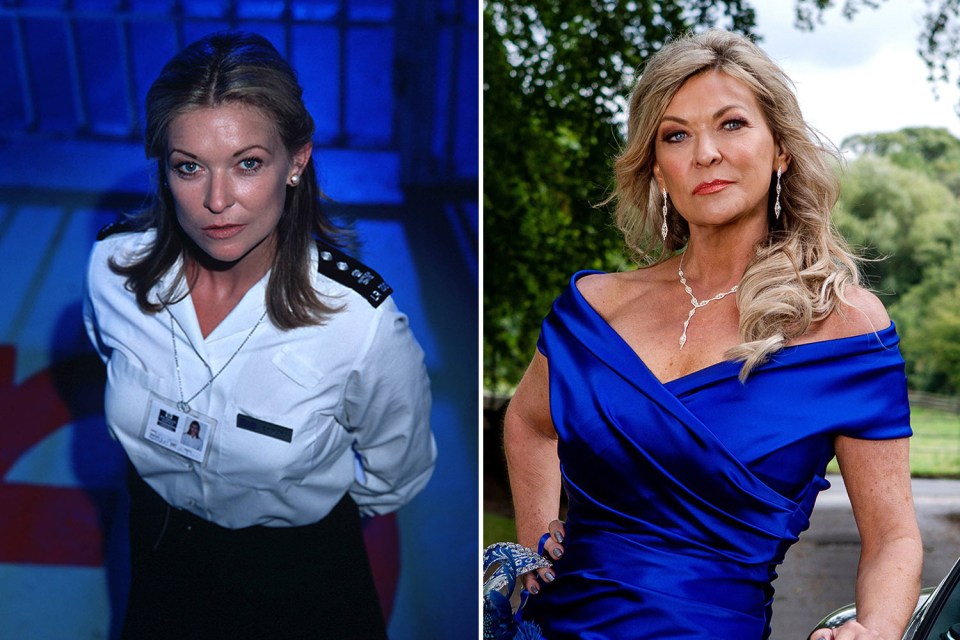 Claire King played G-Wing governor Karen Betts before returning to soapland