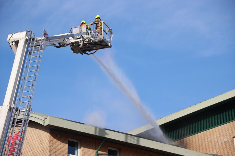 The fire broke out on the fifth floor of the hotel