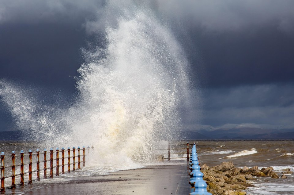 The view across Morecambe Bay at the weekend