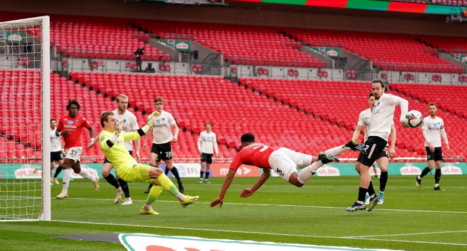 Pompey keeper Craig MacGillivray made several good saves and was the clear man-of-the-match