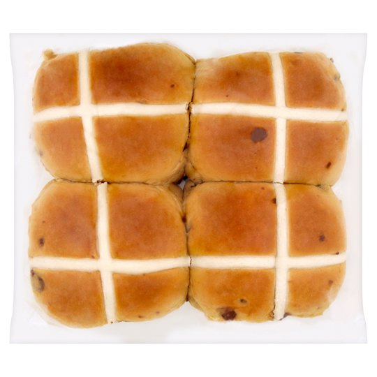 For the best value head to Tesco as four hot cross buns are just 80p