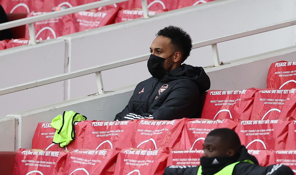 Arsenal captain Pierre-Emerick Aubameyang was left out of the team after turning up late