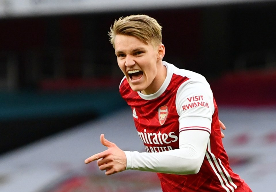 Martin Odegaard was also on the scoresheet for the Gunners