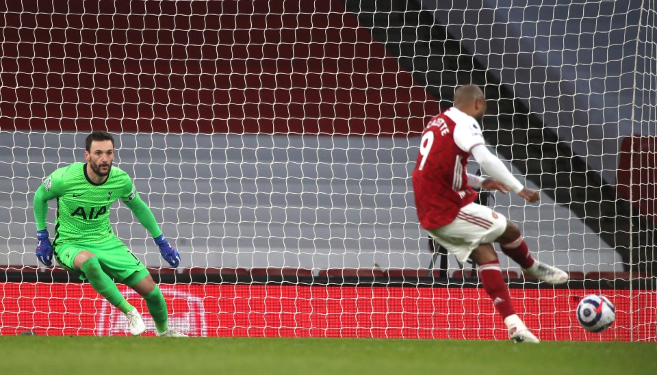 Lacazette, 29, recently scored the winner against Tottenham