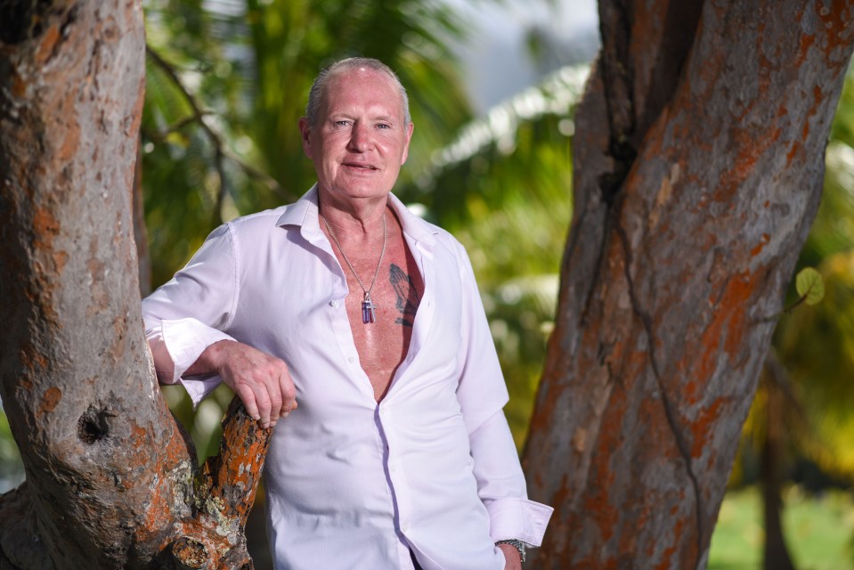 Paul Gascoigne swam to a desert island after being dropped out of a helicopter on Italy’s I’m a Celebrity