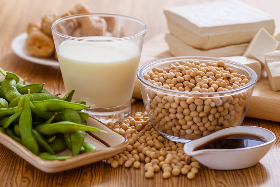 Excess amounts of soy milk or tofu can reduce testosterone