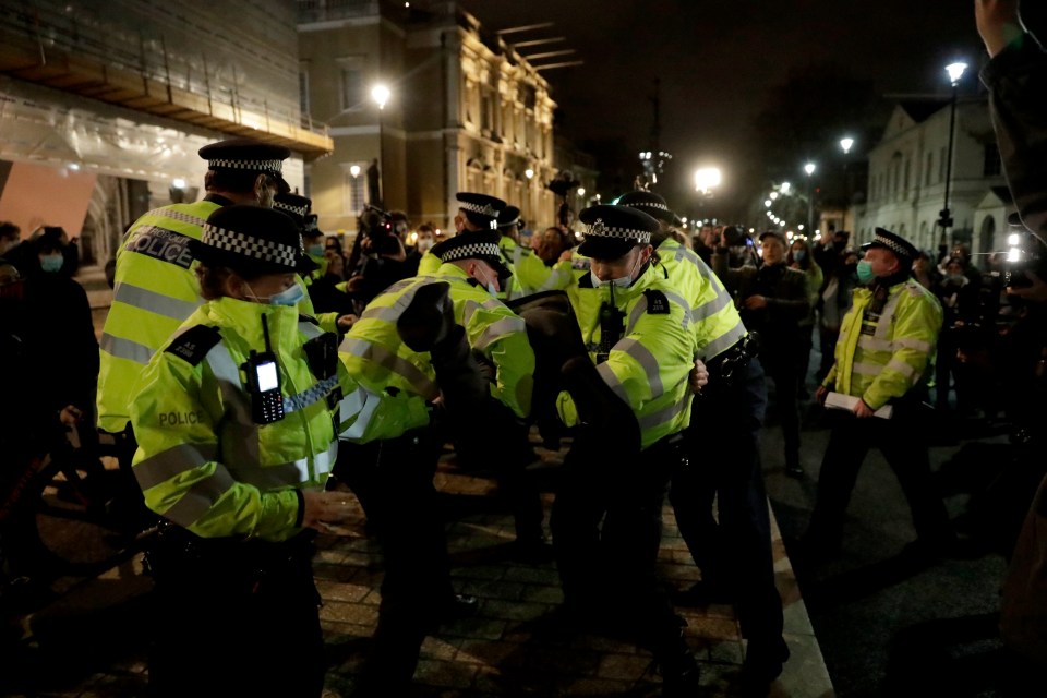 The Met Police asked protesters to head home