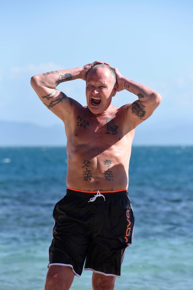 Studio guests said Gazza's strong physique would be useful on the island