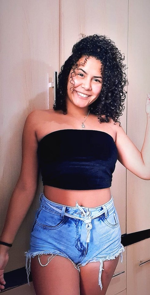 Alessandra da Costa Pereira, 19, was knifed ten times in the attack at her home in Brazil