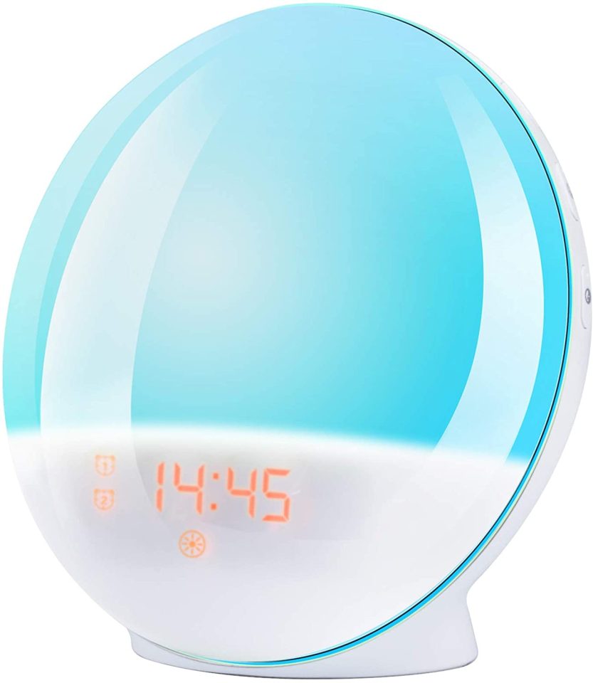  Try the FitFort wake-up light alarm clock on amazon.co.uk for £32.99