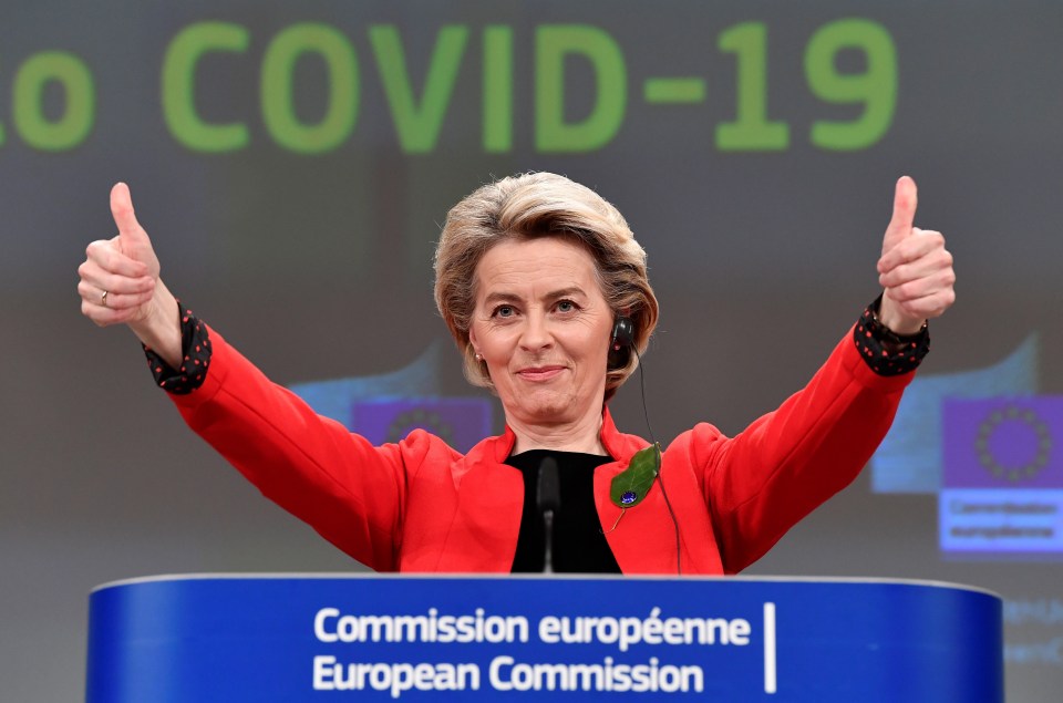 EU boss Ursula von der Leyen took the row with AstraZeneca nuclear today and threatened to seize factories making the vaccine