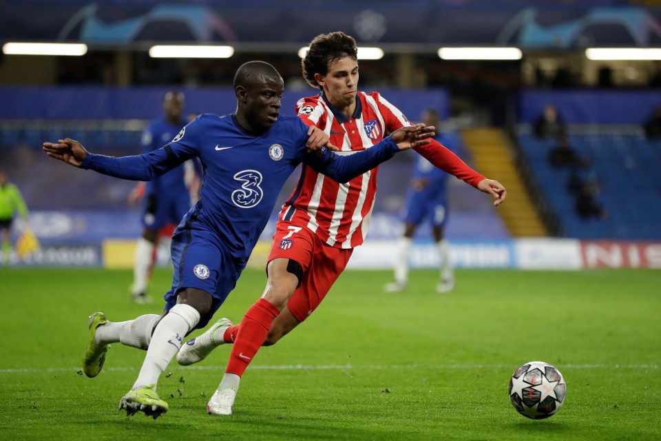 N'Golo Kante was on top form for Chelsea against Atletico Madrid