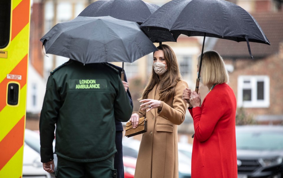 The couple spoke to London Ambulance staff about the Covid pandemic