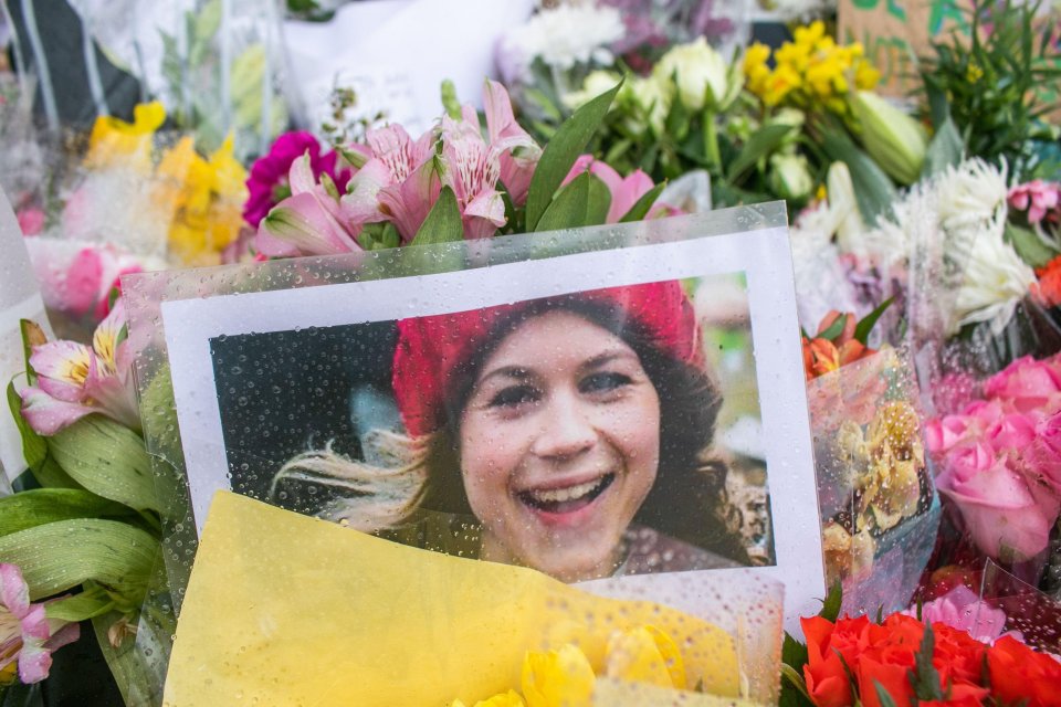 Flowers were left at the bandstand in Clapham Common in Sarah's memory