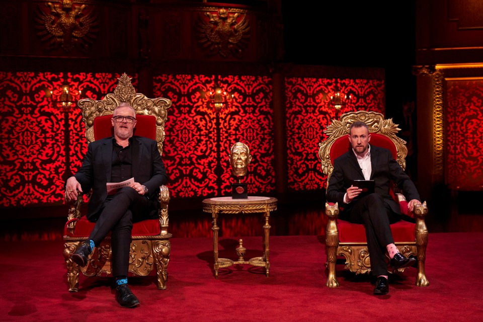 Taskmaster is back on Channel 4 with Greg Davies, left, and his assistant, Little Alex Horne