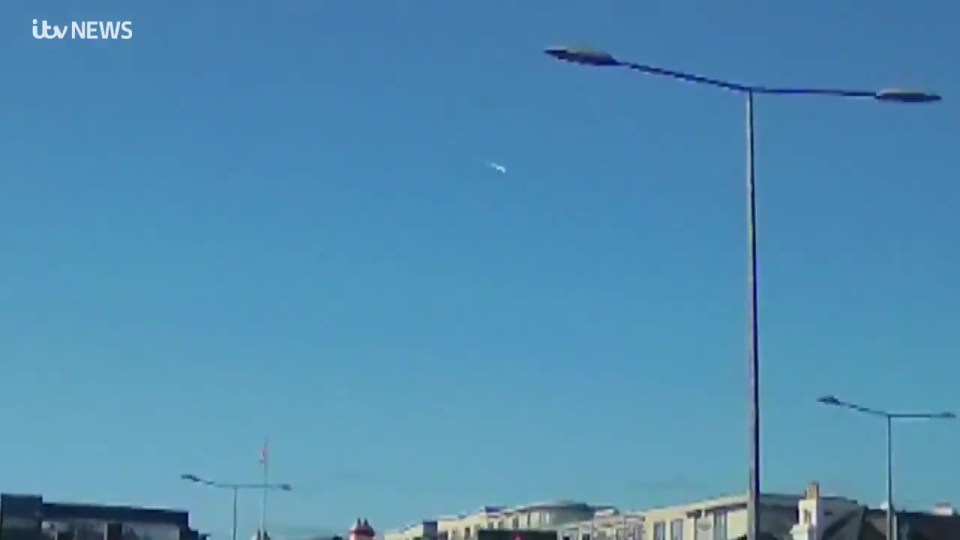 Footage shows the meteor disintegrating around the same time residents reported the huge sonic boom