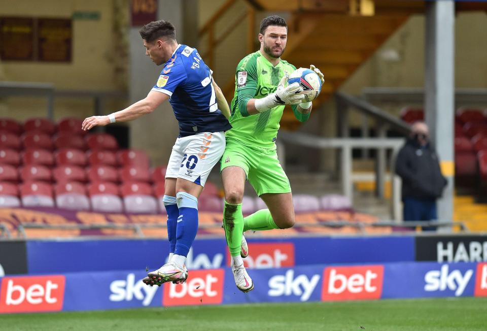 Richard O'Donnell kept a clean sheet on his return in goal for the Bantams