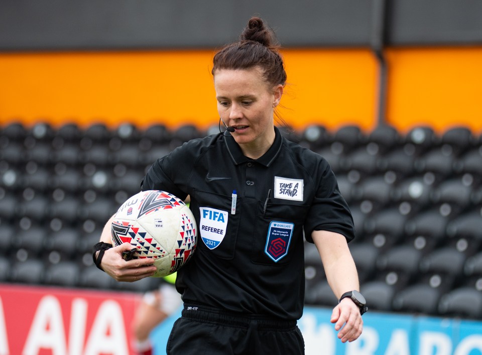 Welch, 37, began her life as a referee in university matches and Sunday League clashes