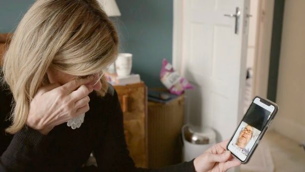 Kate breaks down as she FaceTimes her husband in hospital from her Finding Derek documentary